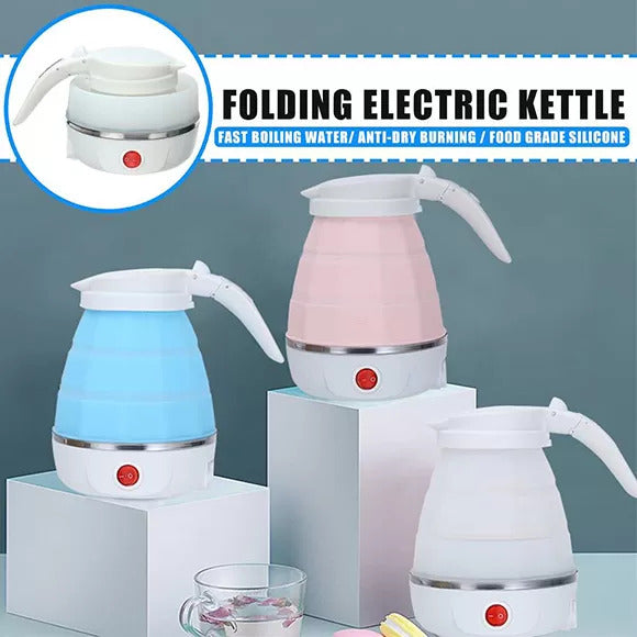 Collapsible Travel Kettle – Fast Boil 600ml | Portable, Foldable & Quick-Heating Electric Bottle