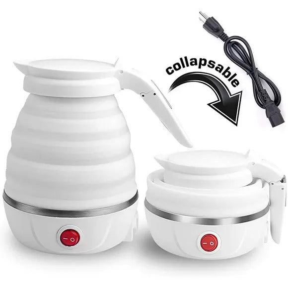 Collapsible Travel Kettle – Fast Boil 600ml | Portable, Foldable & Quick-Heating Electric Bottle